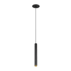 SLV - GRIP! S, Pendelleuchte, PHASE, Pendellänge 200 cm, 3000K, 29°, schwarz/gold