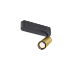 SLV - GRIP! M, Deckenaufbauleuchte, single, PHASE, 2700K, 14W, 42°, gold/schwarz