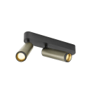 SLV - GRIP! M, Deckenaufbauleuchte, double, PHASE, 3000K, 28W, 42°, bronze/schwarz