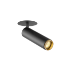 SLV - GRIP! M, Deckeneinbauleuchte, PHASE, 3000K, 42°, IP20, zylindrisch, schwarz/gold