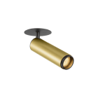 SLV - GRIP! M, Deckeneinbauleuchte, PHASE, 3000K, 42°, IP20, zylindrisch, gold/schwarz