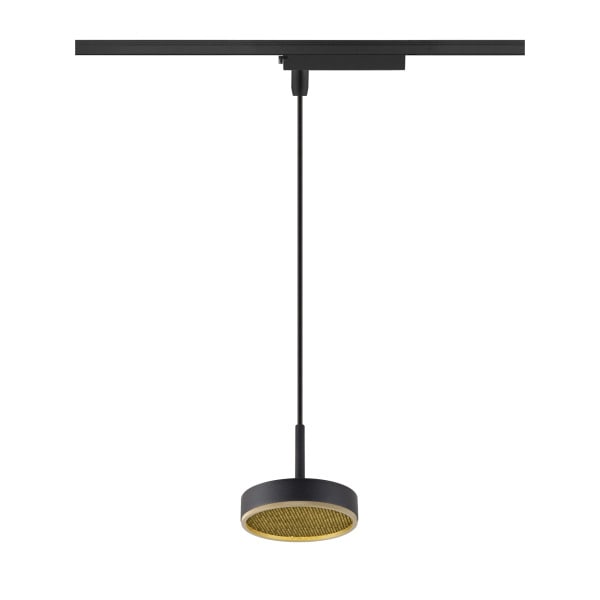 SLV - GRIP! FLAT, 1~ Pendelleuchte, PHASE, Pendellänge 200 cm, 2700/3000K, sw/gold