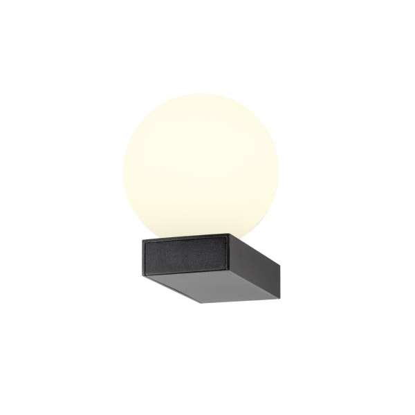 SLV - SUN WL, UP, G9, Wandaufbauleuchte, rund, 1 x max. 5W, IP20, schwarz