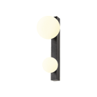 SLV - SUN WL, double, G9, Wandaufbauleuchte, rund, 2 x max. 5W, IP20, schwarz