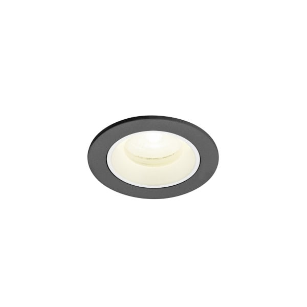SLV - NUMINOS XS, Deckeneinbauleuchte, 4000K, 20°, IP20, rund, schwarz/weiß