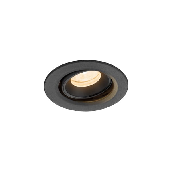 SLV - NUMINOS MOVE XS, Deckeneinbauleuchte, 2700K, 20°, IP20, rund, schwarz