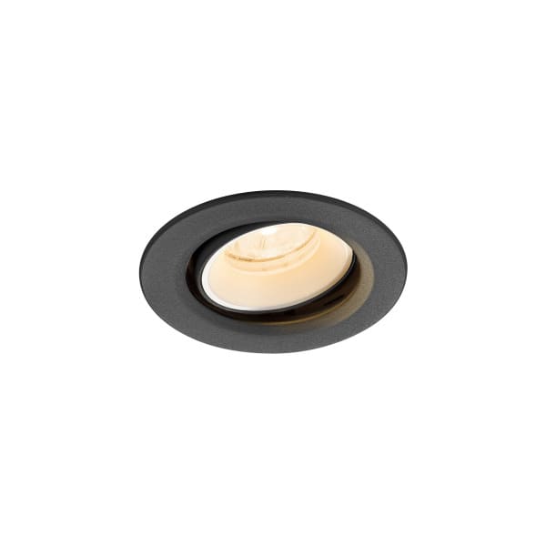 SLV - NUMINOS MOVE XS, Deckeneinbauleuchte, 2700K, 20°, IP20, rund, schwarz/weiß