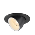 SLV - NUMINOS GIMBLE S, Deckeneinbauleuchte, 2700K, 40°, IP20, rund, schwarz/weiß