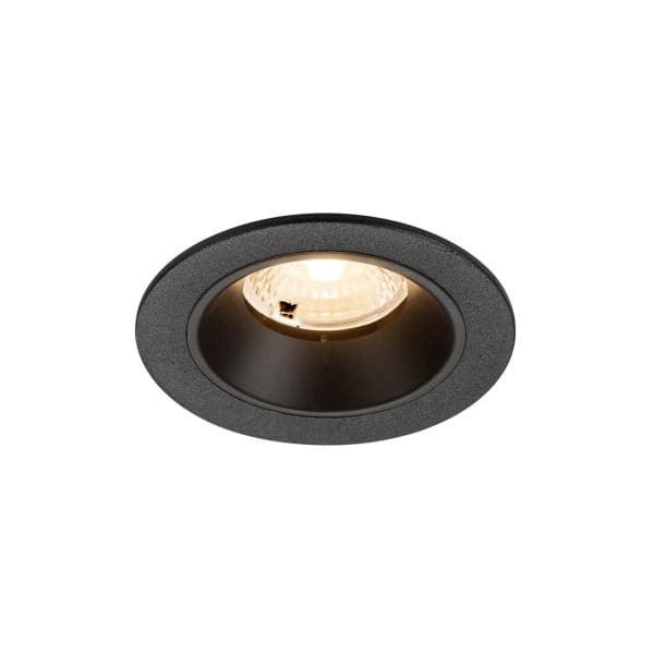 SLV - NUMINOS S, Deckeneinbauleuchte, 2700K, 40°, IP20, rund, schwarz
