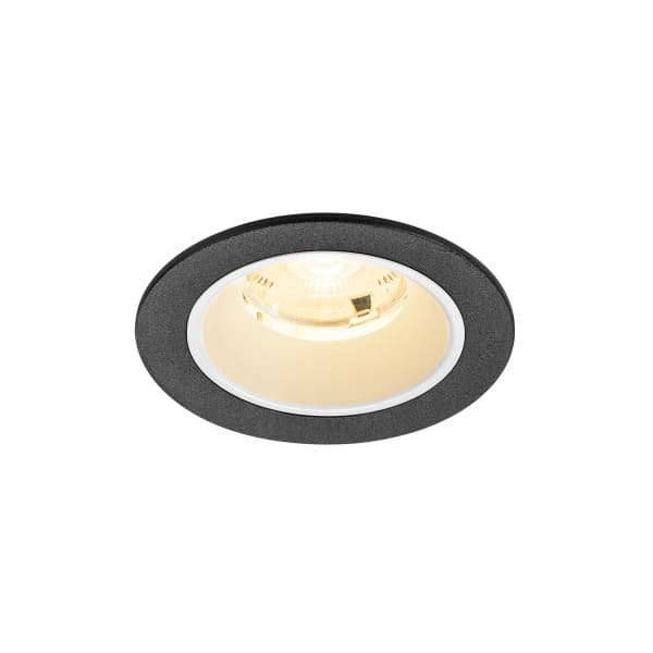 SLV - NUMINOS S, Deckeneinbauleuchte, 3000K, 20°, IP20, rund, schwarz/weiß