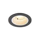 SLV - NUMINOS S, Deckeneinbauleuchte, 3000K, 40°, IP20, rund, schwarz/weiß