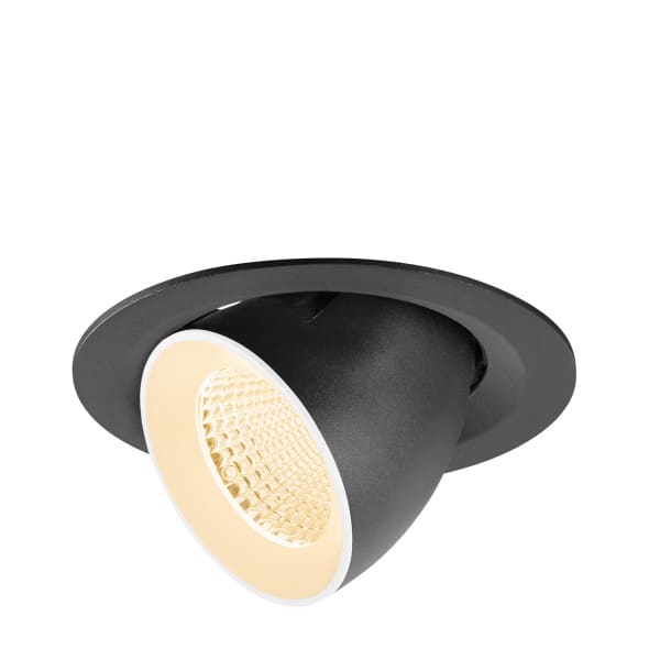 SLV - NUMINOS GIMBLE M, Deckeneinbauleuchte,, 2700K, 40°, schwarz/weiß