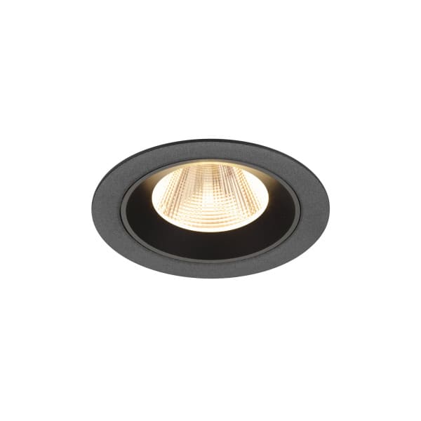SLV - NUMINOS M, Deckeneinbauleuchte, 2700K, 20°, IP20, rund, schwarz