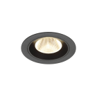SLV - NUMINOS M, Deckeneinbauleuchte, 3000K, 20°, IP20, rund, schwarz