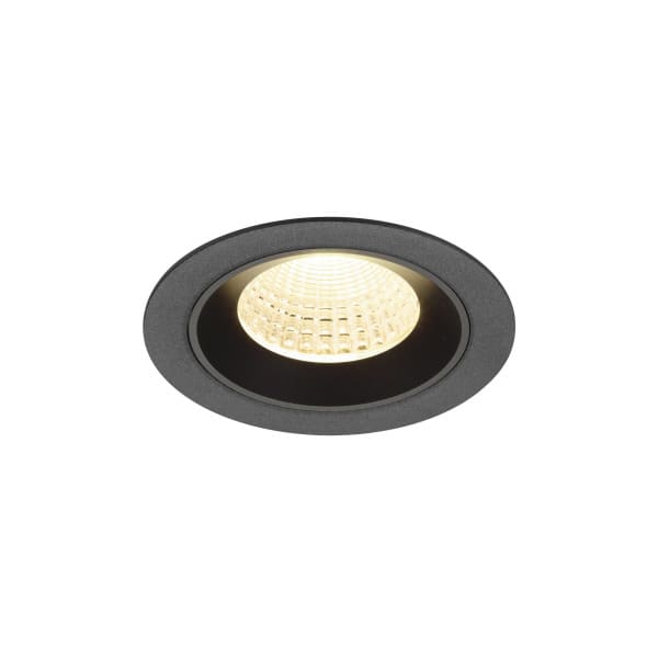 SLV - NUMINOS M, Deckeneinbauleuchte, 3000K, 55°, IP20, rund, schwarz