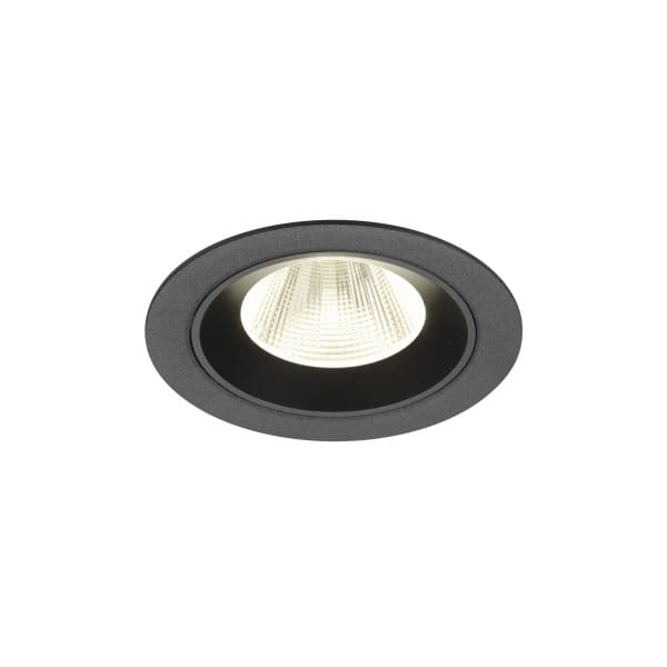 SLV - NUMINOS M, Deckeneinbauleuchte, 4000K, 20°, IP20, rund, schwarz