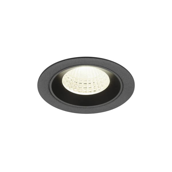 SLV - NUMINOS M, Deckeneinbauleuchte, 4000K, 55°, IP20, rund, schwarz