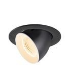 SLV - NUMINOS GIMBLE L, Deckeneinbauleuchte, 2700K, 55°, IP20, rund, schwarz/weiß
