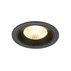 SLV - NUMINOS L, Deckeneinbauleuchte, 3000K, 40°, IP20, rund, schwarz