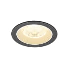 SLV - NUMINOS L, Deckeneinbauleuchte, 3000K, 55°, IP20, rund, schwarz/weiß