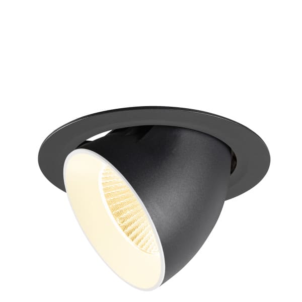 SLV - NUMINOS GIMBLE XL, Deckeneinbauleuchte,, 3000K, 20°, schwarz/weiß