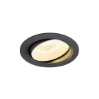 SLV - NUMINOS MOVE XL, Deckeneinbauleuchte, 3000K, 55°, IP20, rund, schwarz/weiß