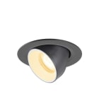 SLV - NUMINOS GIMBLE XS, Deckeneinbauleuchte, 3000K, 55°, IP20, rund, schwarz/weiß