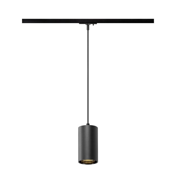 SLV - ASTO TUBE, 1~ Pendelleuchte, GU10, Pendellänge 250 cm, 1 x max. 10W, schwarz