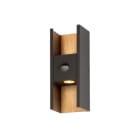 SLV - FLATT II, Wandaufbauleuchte, SENSOR, 2700K, max. 10W, anthrazit/braun