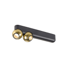 SLV - DYSKO, Wand- und Deckenaufbauleuchte, double, PHASE, 2700K, 13W, 36°, sw/gold