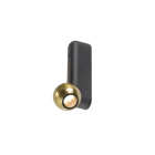 SLV - DYSKO, Wand- und Deckenaufbauleuchte, switch, single, PHASE, 2700K, 6.7W, 36°, sw/gold