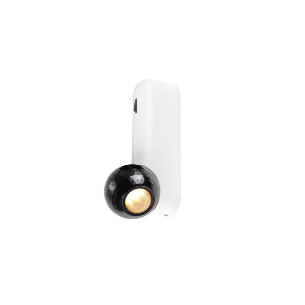 SLV - DYSKO, Wand- und Deckenaufbauleuchte, switch, single, PHASE, 2700K, 6.7W, 36°, ws/sw