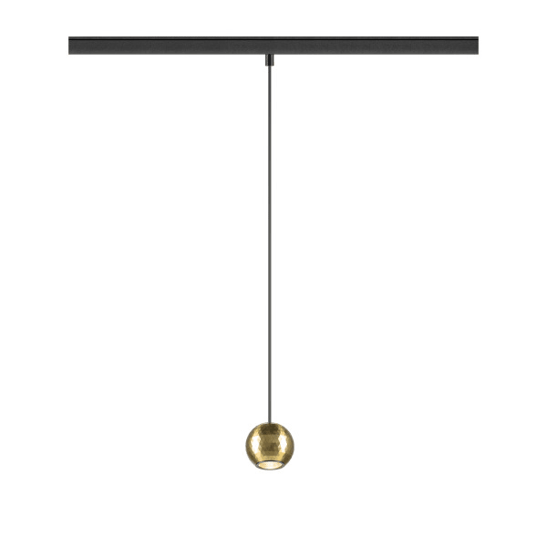 SLV - DYSKO, 48V Pendelleuchte, DALI, Pendellänge 200 cm, 2700K, 36°, schwarz/gold