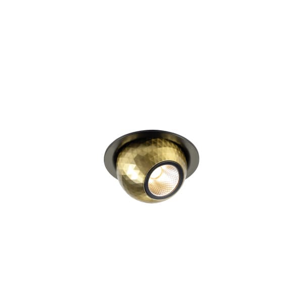 SLV - DYSKO, Deckeneinbauleuchte, rund, PHASE, 2700K, 6.4W, 36°, schwarz/gold