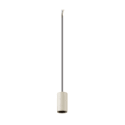 SLV - FITU PD, E27, stone, Pendelleuchte, Pendel: 500cm, offenes Kabelende, 1 x max. 15W, beige
