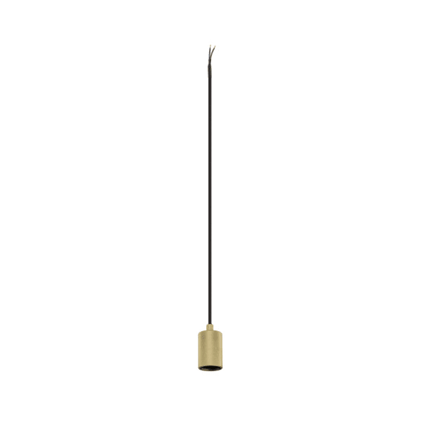 SLV - FITU PD, E27, ribbed, Pendelleuchte, Pendel: 500cm, offenes Kabelende, 1 x max. 15W, gold