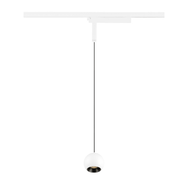 SLV - LIGHT EYE 2.0, 1~ Pendelleuchte, Pendellänge 200 cm, 2700K, 30°,, weiß/schwarz