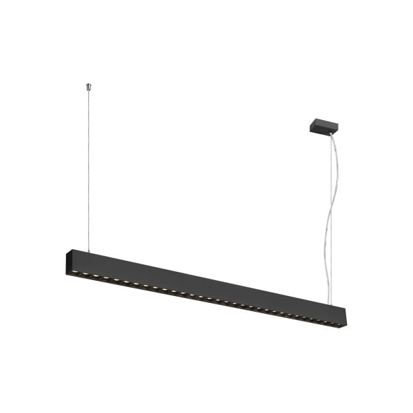 SLV - GLENOS PRO, Pendelleuchte, 1,2m, DALI, UGR16, Pendellänge 210 cm, 3000K, 75°, sw
