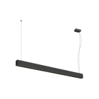 SLV - GLENOS PRO, Pendelleuchte, 1,2m, DALI, UGR16, Pendellänge 210 cm, 3000K, 75°, sw