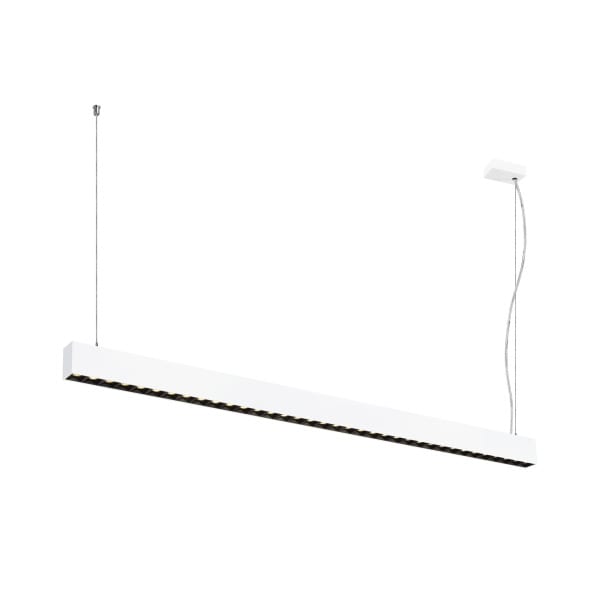 SLV - GLENOS PRO, Pendelleuchte, 1,5m, DALI, UGR16, Pendel: 210cm, 3000K, 75°, ws/sw