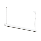 SLV - GLENOS PRO, Pendelleuchte, 1,5m, DALI, UGR16, Pendel: 210cm, 3000K, 75°, ws/sw