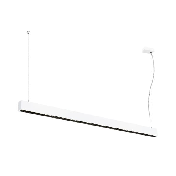 SLV - GLENOS PRO, Pendelleuchte, 1,5m, DALI, UGR16, Pendel: 210cm, 4000K, 75°, ws/sw