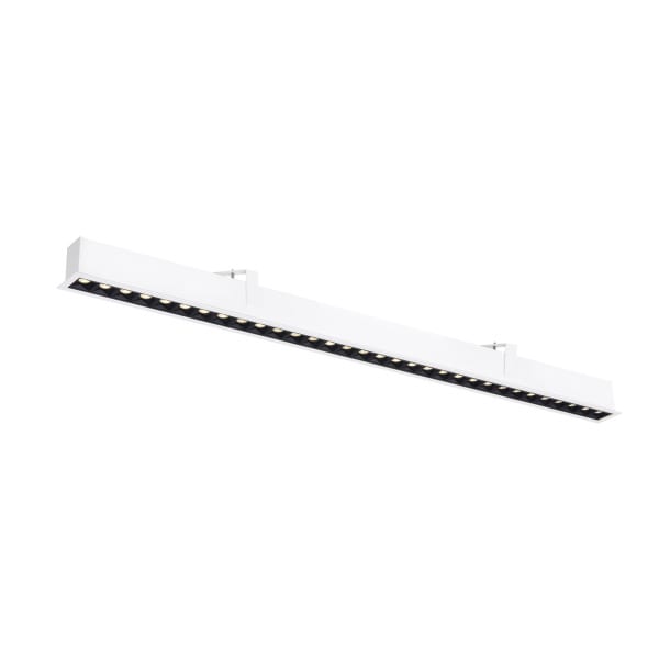SLV - GLENOS PRO, Deckeneinbauleuchte, 1,2m, DALI, UGR19, 3000K, 75°, IP20, ws/sw
