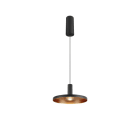 SLV - LALU SET, Pendelleuchte, LED Base, PLATE 22, PHASE, Pendel: 200cm, 2700/3000K, 40°, sw
