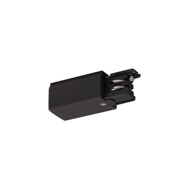 SLV - S-TRACK Einspeiser, Erde links, PHASE, schwarz