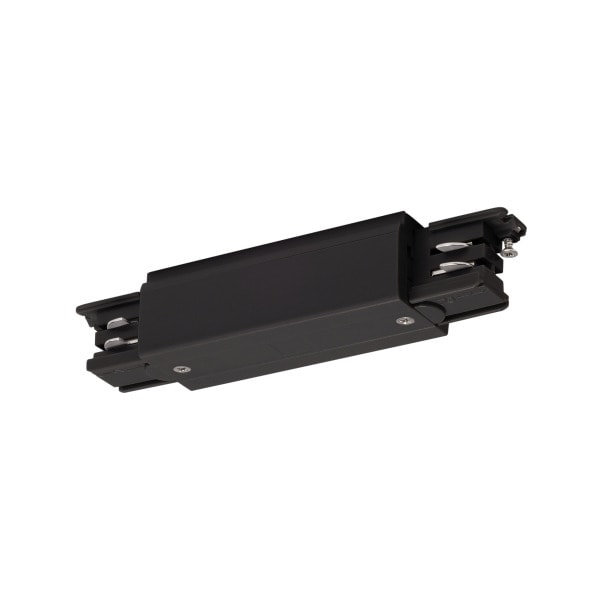 SLV - S-TRACK Längsverbinder, mit Einspeisemöglichkeit, PHASE, schwarz