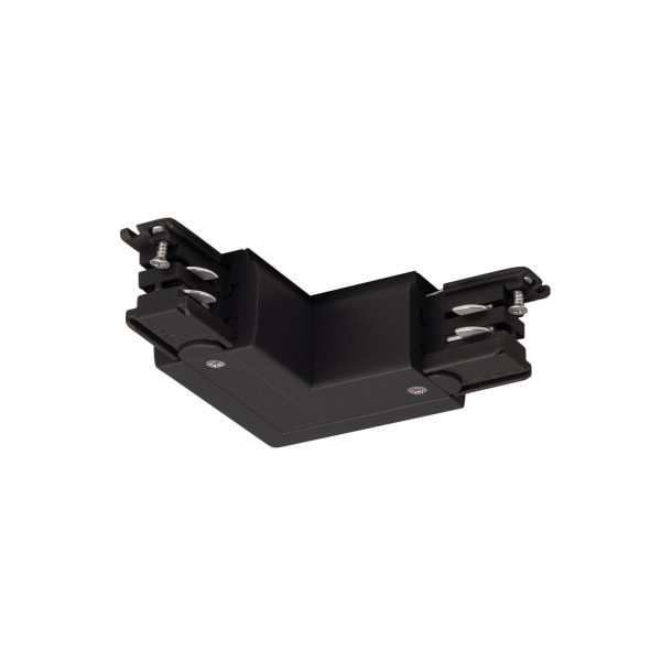 SLV - S-TRACK L-Verbinder, verstellbar, mit Einspeisemöglichkeit, PHASE, schwarz