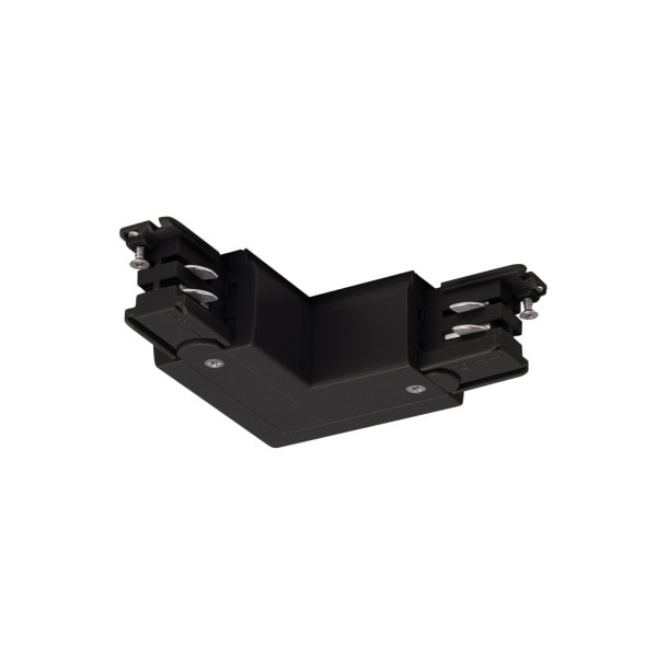 SLV - L-Verbinder für S-TRACK 3P.- Schiene, Erde außen, schwarz
