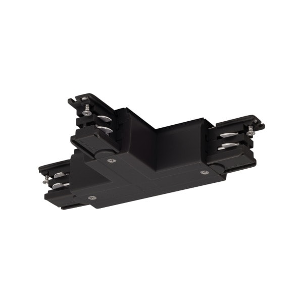SLV - S-TRACK T-Verbinder, verstellbar, links, mit Einspeisemöglichkeit, PHASE, sw
