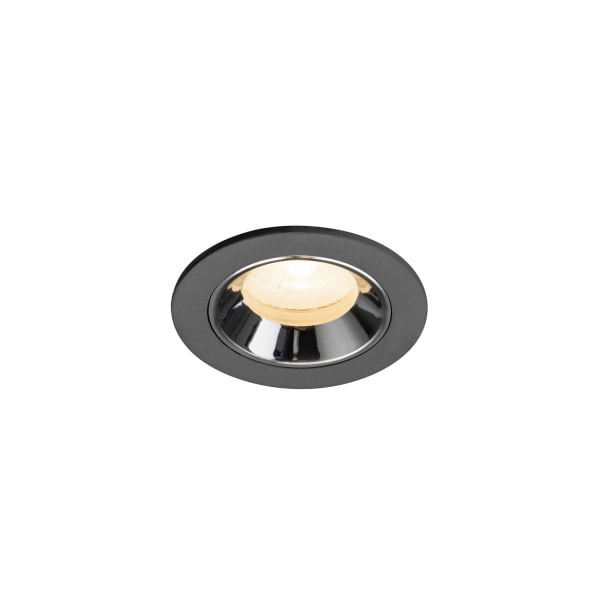 SLV - NUMINOS® XS, Deckeneinbauleuchte schwarz/chrom 2700 K 20°